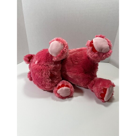Hallmark Pink Hippo Plush Hippopotamus Valentines Talks Moves Ears 14” - Picture 6 of 11